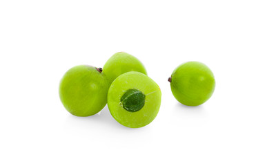 fresh makhampom isolated on white backgroud.