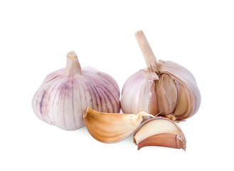 Thai garlic isolated on white background