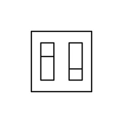 electricity, light switch icon. Element of electricity for mobile concept and web apps illustration