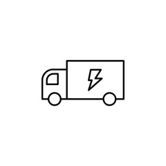 electricity, truck icon. Element of electricity for mobile concept and web apps illustration
