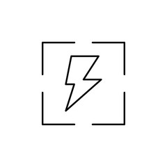 electricity, electric field icon. Element of electricity for mobile concept and web apps illustration