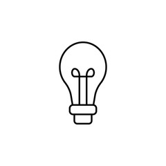 electricity, light bulb icon. Element of electricity for mobile concept and web apps illustration