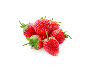 Strawberries berry isolated on white background