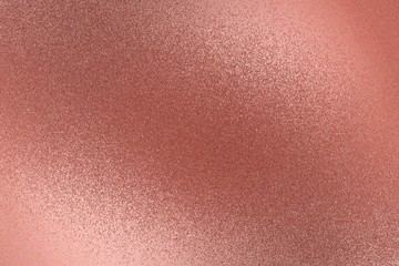 Texture of rough old red metal wall, abstract background