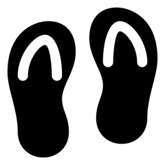 Flip Flops Sandals Vector Icon.eps