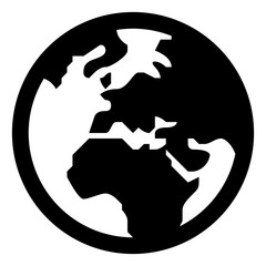 Globe Europe Vector Icon.eps