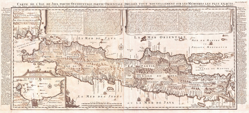 1718, Chatelain Map of Java