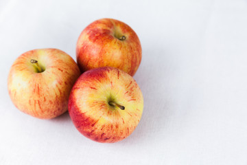 red apples isolated on white background