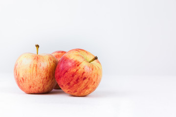 red apples isolated on white background