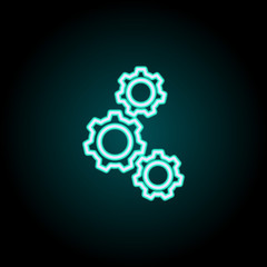 mechanism icon. Elements of Science in neon style icons. Simple icon for websites, web design, mobile app, info graphics