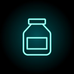 capsule medication icon. Elements of Science in neon style icons. Simple icon for websites, web design, mobile app, info graphics