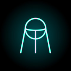 satellite icon. Elements of Science in neon style icons. Simple icon for websites, web design, mobile app, info graphics