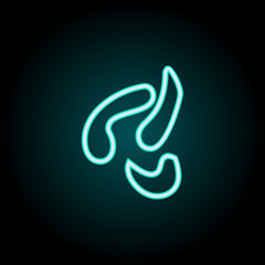 larvae icon. Elements of Science in neon style icons. Simple icon for websites, web design, mobile app, info graphics