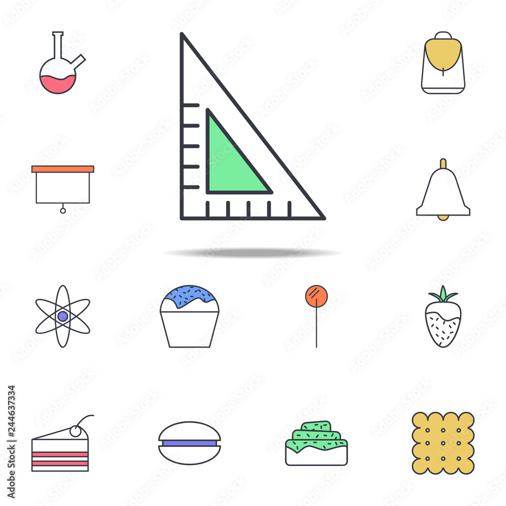 Poster angle ruler icon. web icons universal set for web and mobile