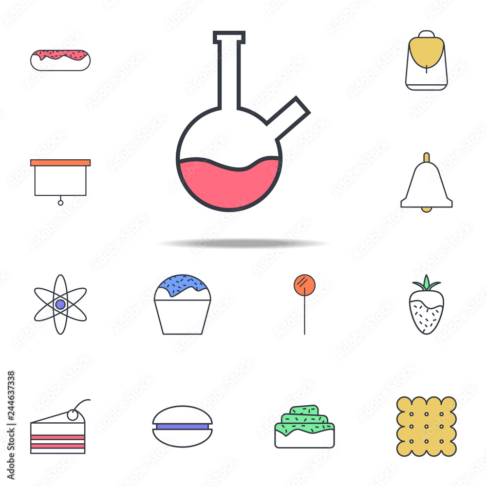 Aufkleber laboratory flask icon. web icons universal set for web and mobile
