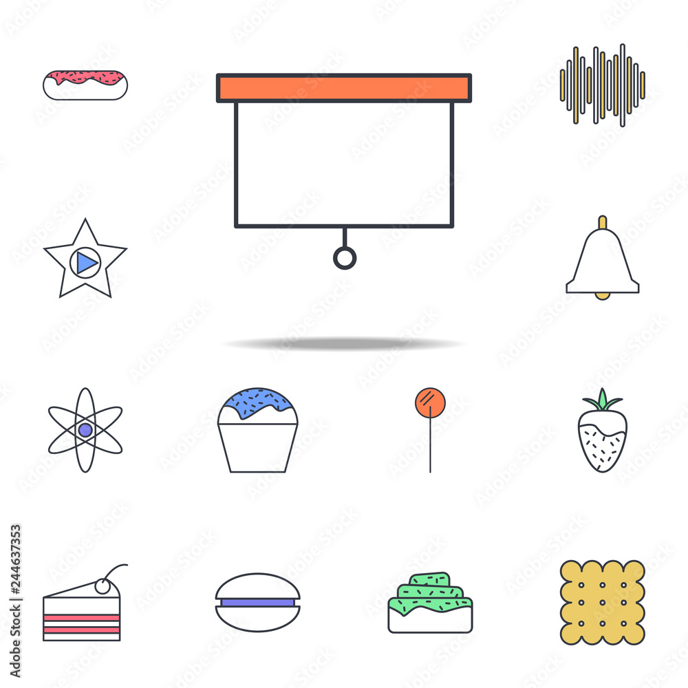 Poster screen for projector icon. web icons universal set for web and mobile