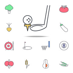golf club with ball icon. web icons universal set for web and mobile