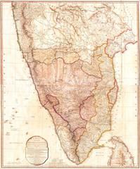 1793, Faden Wall Map of India