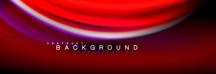 Blurred fluid colors background, abstract waves lines, mixing colours with light effects on light backdrop. Vector artistic illustration for presentation, app wallpaper, banner or posters