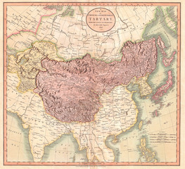 1806, Cary Map of Tartary or Central Asia, John Cary, 1754 – 1835, English cartographer