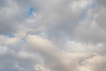 Cloudy sky before rain