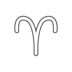 zodiac aries mars icon. Element of cyber security for mobile concept and web apps icon. Thin line icon for website design and development, app development