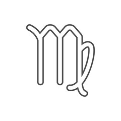 Zodiac Virgo Mercury icon. Element of cyber security for mobile concept and web apps icon. Thin line icon for website design and development, app development