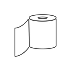 toilet paper icon. Element of cyber security for mobile concept and web apps icon. Thin line icon for website design and development, app development