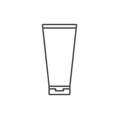 a tube of shampoo icon. Element of cyber security for mobile concept and web apps icon. Thin line icon for website design and development, app development