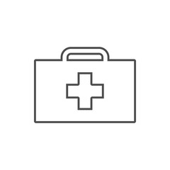 medical bag icon. Element of cyber security for mobile concept and web apps icon. Thin line icon for website design and development, app development