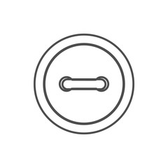 button icon. Element of cyber security for mobile concept and web apps icon. Thin line icon for website design and development, app development