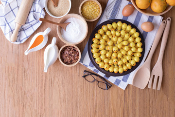 Deletable imitation fruits, Fruit Shaped Mung Beans, Thai traditional dessert.