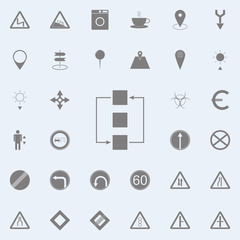 Synchronize folders - Minimal flat icon. web icons universal set for web and mobile