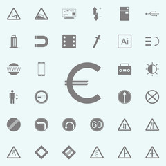 Euro icon. web icons universal set for web and mobile
