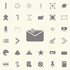 Sending a message icon. web icons universal set for web and mobile