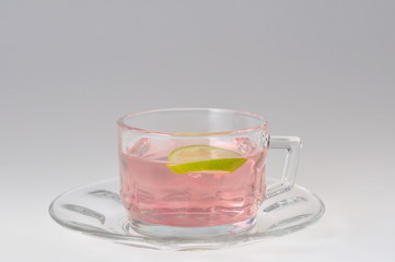 レモンを入れたマローブルー