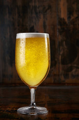 Closeup of refreshing beer