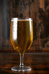 Closeup of refreshing beer