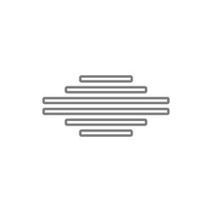  align center text icon. Element of cyber security for mobile concept and web apps icon. Thin line icon for website design and development, app development