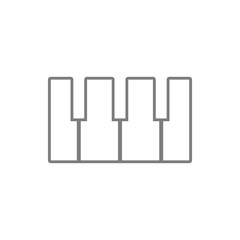Piano keys icon. Element of cyber security for mobile concept and web apps icon. Thin line icon for website design and development, app development