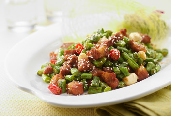 Delicious Chinese cuisine, Bean fried pork