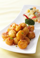 Delicious Chinese cuisine, fried potato balls