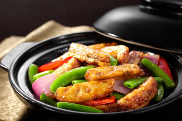 Delicious Chinese cuisine, Lotus root meat pot