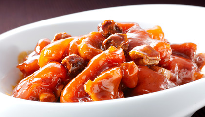 Delicious Chinese cuisine, Sweet and sour trotters