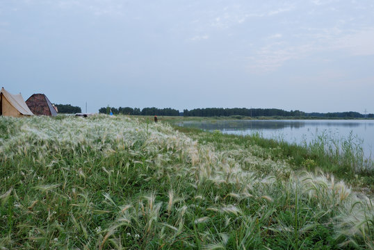 State-owned Cherlaksky Lake District, Omsk region, Russia