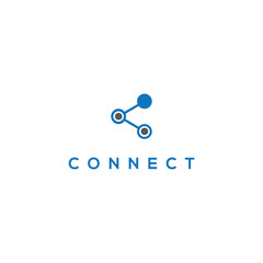 Connect technology relation communications company vector design