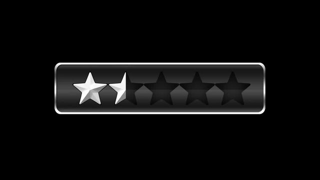 Rating silver one and a half stars
