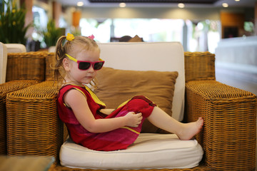 child in sunglasses