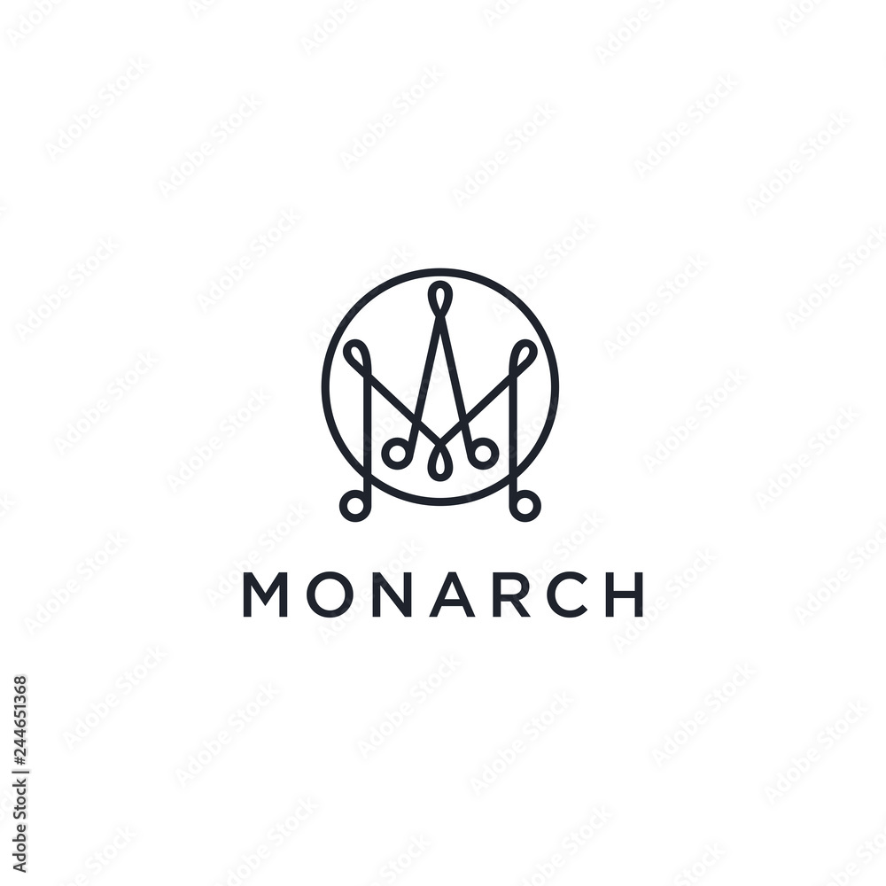 Poster Letter M line logo design. Linear creative minimal monochrome monogram symbol. Universal elegant vector sign design. Premium business logotype. Graphic alphabet symbol for corporate business identity