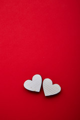 14th february Valentine hearts concept